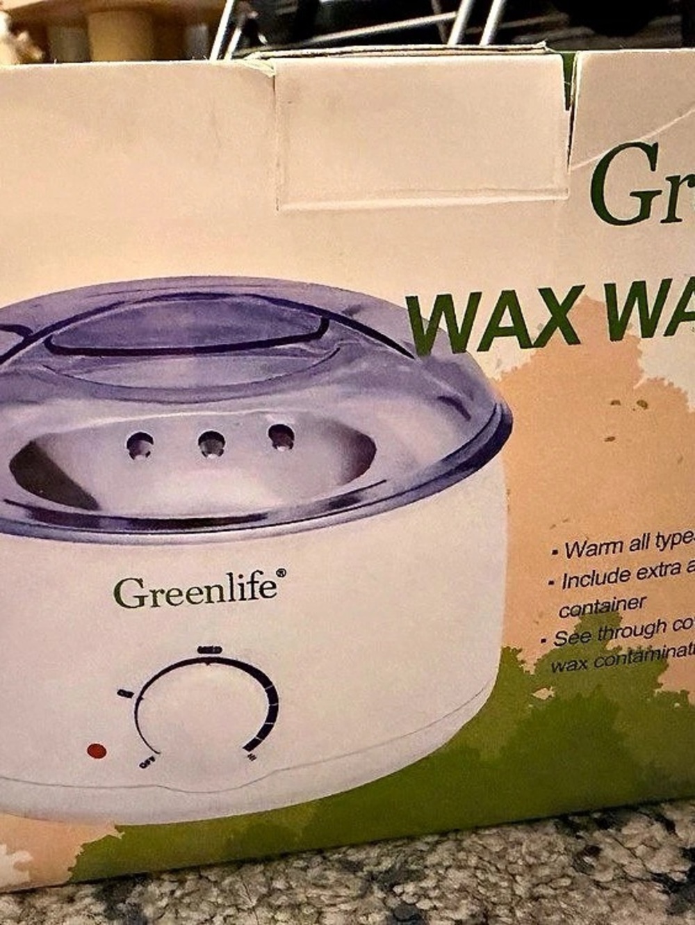 Greenlife Wax Warmer Combo White & Purple